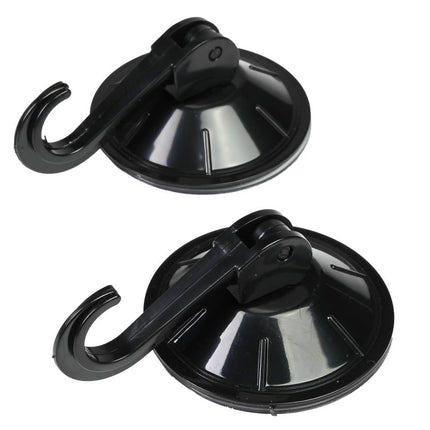 Benson Zuignap met Haak Set - Ø 55 mm - Zwart - 2-delig
