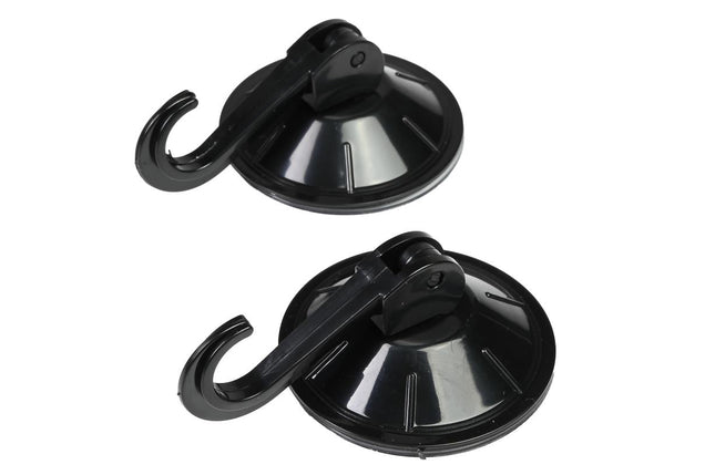 Benson Zuignap met Haak Set - Ø 55 mm - Zwart - 2-delig