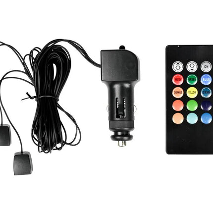 Benson Auto Interieur Verlichting – 16 Kleuren – Dimbaar – RGB LED – 12V