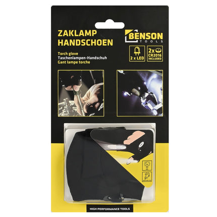 Benson LED Zaklamp Handschoen - Handsfree Verlichting - Universeel