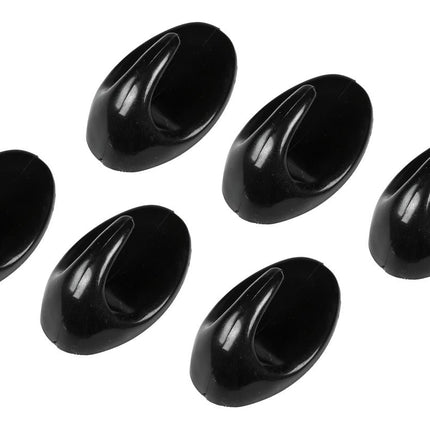 Benson Zelfklevende Handdoekhaken - Zwart - 6-delig - 48 x 30 mm