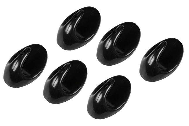 Benson Zelfklevende Handdoekhaken - Zwart - 6-delig - 48 x 30 mm