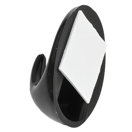Benson Zelfklevende Handdoekhaken - Zwart - 6-delig - 48 x 30 mm