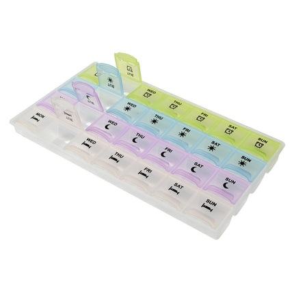 Benson Compacte Pillendoos – 7 Dagen – 4 Vakken per Dag – 21,5 cm
