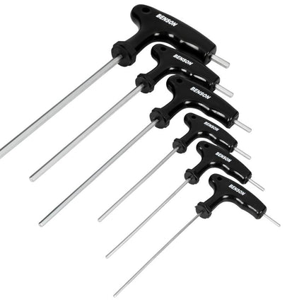 Benson Inbus T-sleutelset - 6-delig - Chroom-Vanadium - T-Handgreep