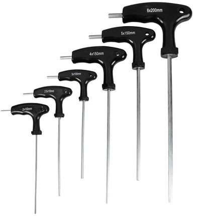 Benson Inbus T-sleutelset - 6-delig - Chroom-Vanadium - T-Handgreep