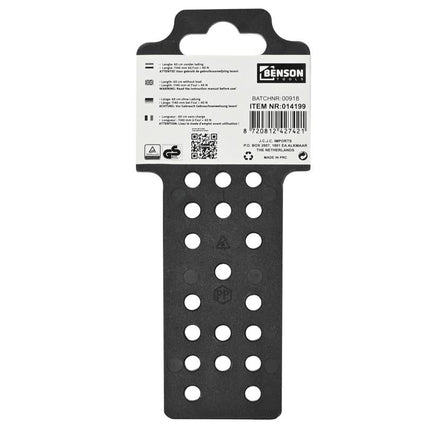 Benson Plat Spanelastiek 60 cm met Karabijnhaak - Veilig en Flexibel