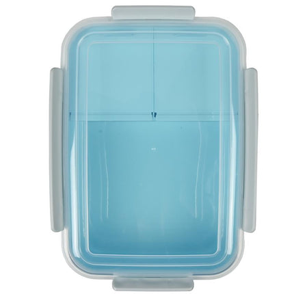 Benson Lunchbox Multi-vak - 1,2 Liter - 21 x 15,2 x 7,4 cm - Vaatwasserbestendig - Blauw/Transparant