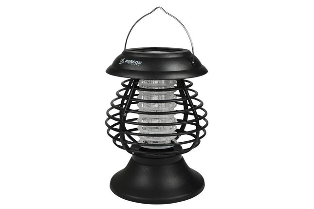Benson Solar Muggenlamp & Insectenvanger – Blauw UV-Licht – 14x14x19.5 cm