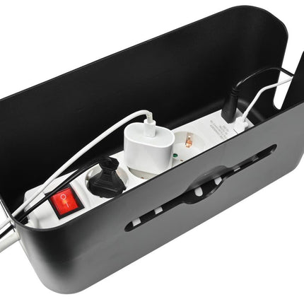 Benson Kabelmanagementbox – 31 x 13.5 x 13 cm – Zwart