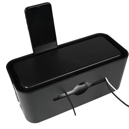 Benson Kabelmanagementbox – 31 x 13.5 x 13 cm – Zwart