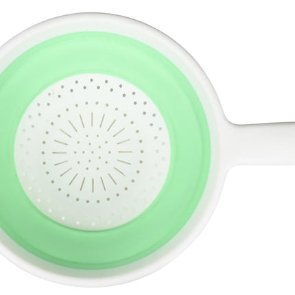 Benson Opvouwbaar Vergiet - Ø 22 cm - Ruimtebesparend - Groen/Wit