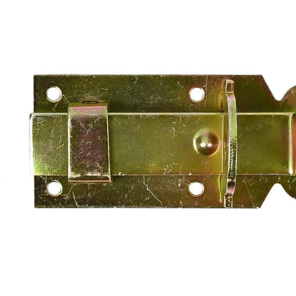 Benson Deurschuif 100 mm - Recht - Gegalvaniseerd IJzer - Inclusief Hangslotoog