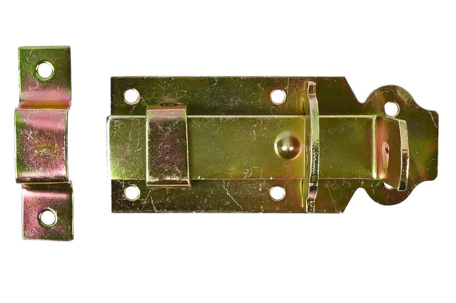 Benson Deurschuif 100 mm - Recht - Gegalvaniseerd IJzer - Inclusief Hangslotoog