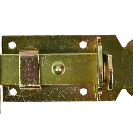Benson Deurschuif 100 mm - Recht - Gegalvaniseerd IJzer - Inclusief Hangslotoog