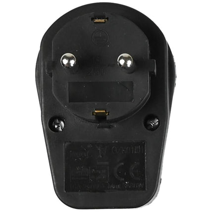 Benson Doorvoerstekker met Schakelaar – Schuko – Zwart – 3500 Watt