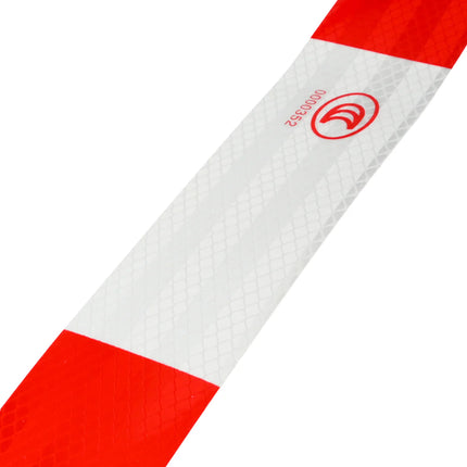Benson Reflecterende Tape - Rood/Wit - 50 mm x 17 Meter - Zelfklevend