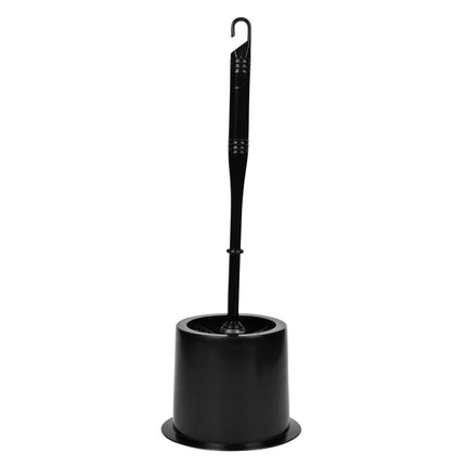 Benson Toiletborstel met Houder - Zwart - Ronde Basic Set - 37 cm