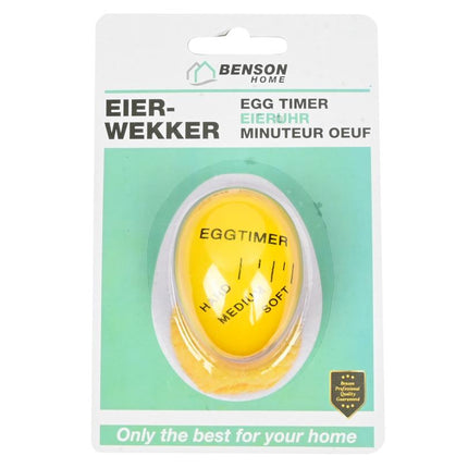Benson Eierwekker - Kleurverandering - Voor Zacht, Medium en Hardgekookte Eieren