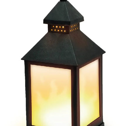 Benson LED Lantaarn met Flame Effect – 24 cm – Realistisch Vlammen-effect