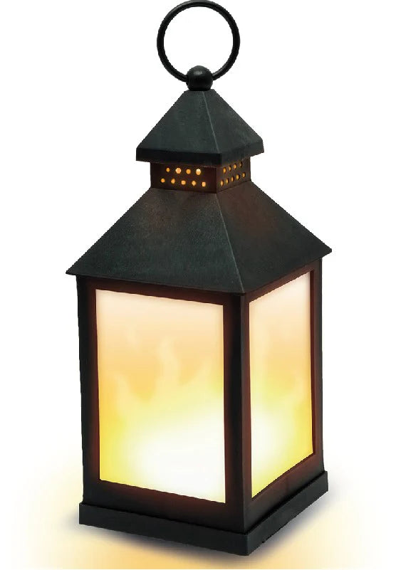 Benson LED Lantaarn met Flame Effect – 24 cm – Realistisch Vlammen-effect