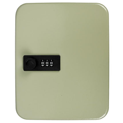 Benson Sleutelkast met Codeslot - 20 Haken - Staal - Zwart - 20 x 16 x 7,5 cm