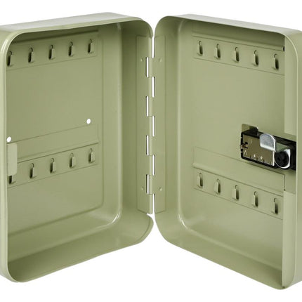 Benson Sleutelkast met Codeslot - 20 Haken - Staal - Zwart - 20 x 16 x 7,5 cm
