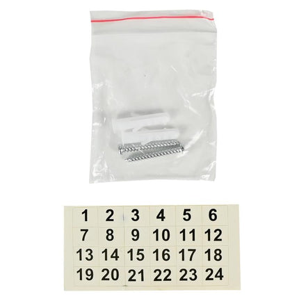 Benson Sleutelkast met Codeslot - 20 Haken - Staal - Zwart - 20 x 16 x 7,5 cm