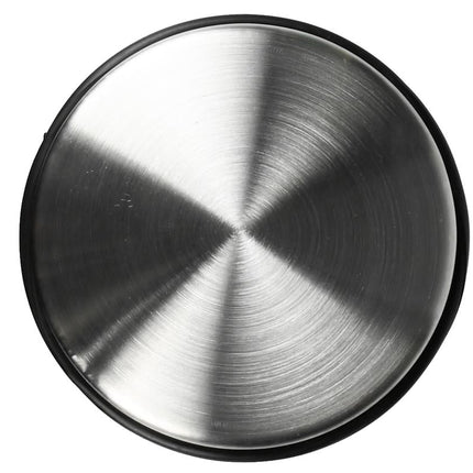 Benson Deurstopper Deluxe – RVS – Ø 11 cm – 1,1 kg – Met Rubberen Beschermringen