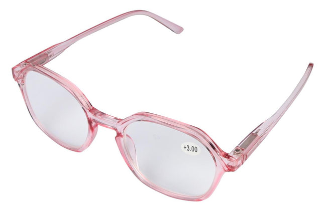 Benson Leesbril Display Milaan - Transparant Roze - 12-delig Assortiment