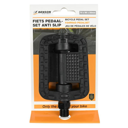 Benson Anti-slip Fiets Pedalen - Met Reflectoren - 14 mm Schroefdraad - Set van 2