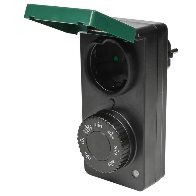 Benson Tijdschakelaar voor Buiten - Spatwaterdicht - Dag/Nacht Sensor - 1800W