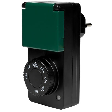 Benson Tijdschakelaar voor Buiten - Spatwaterdicht - Dag/Nacht Sensor - 1800W
