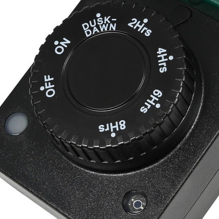 Benson Tijdschakelaar voor Buiten - Spatwaterdicht - Dag/Nacht Sensor - 1800W