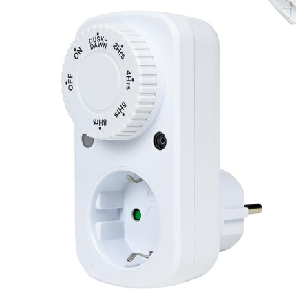 Benson Automatische Tijdschakelaar met Dag/Nacht Sensor en Afteltimer - 3600W