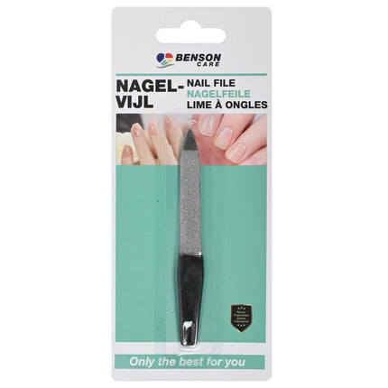Benson Compacte Nagelvijl – Zwart – 9 cm – Nagelverzorging