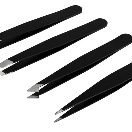 Benson Pincet Set – 4-Delig – Veelzijdig – Zwart – 9 cm