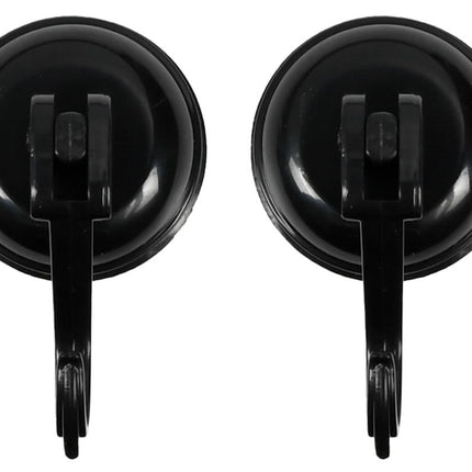 Benson Zuignaphaken - Ø 35 mm - Zwart - 2-delig - Max. 2 kg