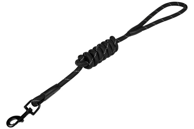 Benson Reflecterende Hondenriem - 12 mm x 150 cm - Zwart - Veiligheid