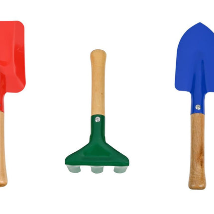 Benson Tuingereedschap Set Kind - 3-Delig - Hout & Metaal