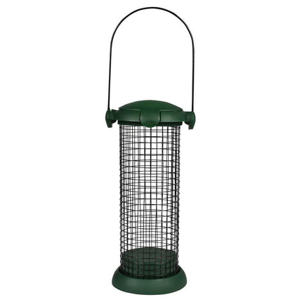 Benson Vogelvoedersilo - 19 cm - Staal en PP - Groen - Vogelvoer