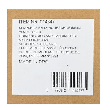 Benson Slijp- en Schuurschijven Set – Ø 50 mm – Voor Artikel 013924