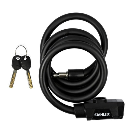Stahlex Kabelslot 541 - Ø 12 mm x 1200 mm - Zwart Matte Finish