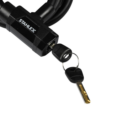 Stahlex Kabelslot 541 - Ø 12 mm x 1200 mm - Zwart Matte Finish
