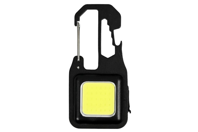 Hofftech Sleutelhanger Zaklamp – 380 Lumen – Oplaadbaar – Met Karabijnhaak