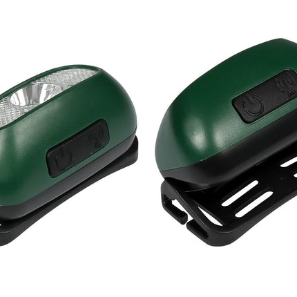 Hofftech Oplaadbare Hoofdlamp met Sensor - 3W - Groen - Handsfree