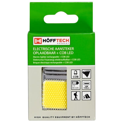 Hofftech Elektrische Arc Aansteker met COB LED - USB-C Oplaadbaar