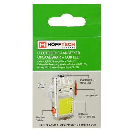 Hofftech Elektrische Arc Aansteker met COB LED - USB-C Oplaadbaar