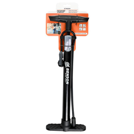 Benson Compacte Fietspomp - 45 cm - Krachtig & Handig - Zwart