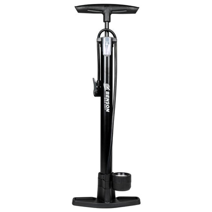 Benson Fietspomp met Manometer - 8 Bar - Dubbel Ventiel - 65 cm Slang